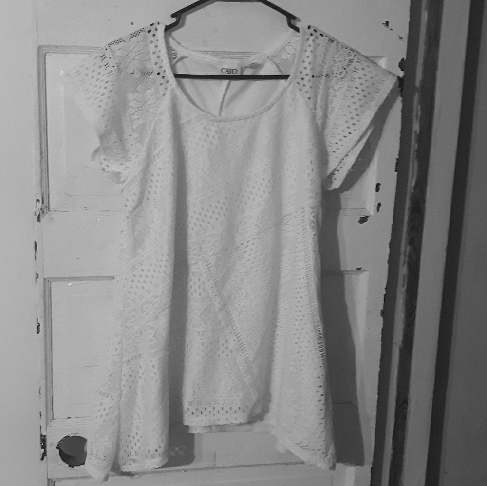 White lace top